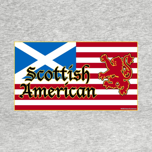 Scottish American Flag by JEAndersonArt